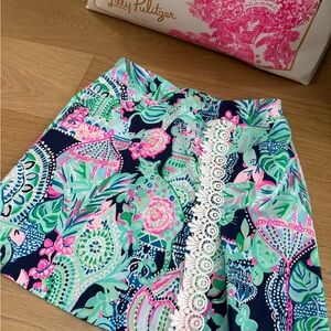 Lilly Pulitzer Luxletic Daphne Skort UPF 50+ Lookin Sharp